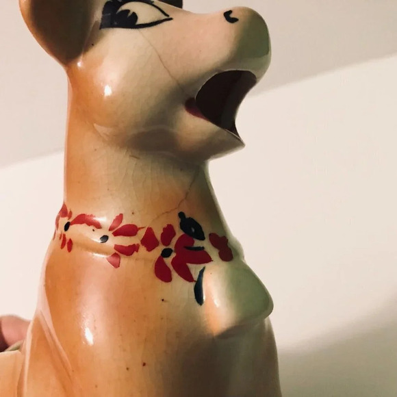 Vintage McMaster Pottery Cow Creamer Canada 7  Inch Long Flaws - Picture 5 of 16